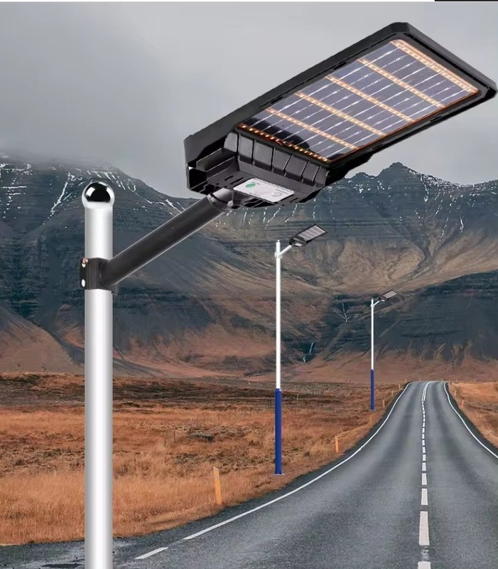 Material ABS Sensor de Movimento Solar Retrovisor de Segurança Impermeável IP68 All In One LED Street Light
