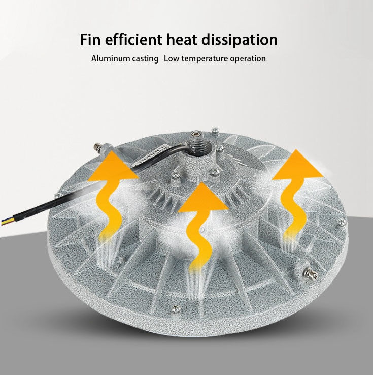 30W 50W 100W 200W Led Proof Explosion High Bay Light 110lm Fluxo luminoso para Armazém