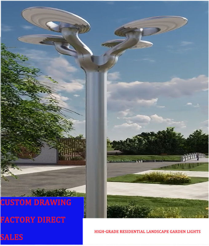 Iluminação de jardim Iluminação de pólo alto 2,5-3,5m 40-60W LED Iluminação solar de rua Peso do produto 23kg