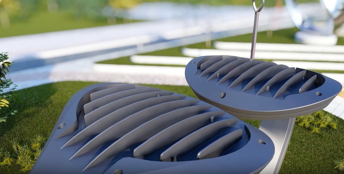 Luz de jardim LED exterior com alerta de luz diurna de 6000K e pólo de alumínio de fundição a óleo