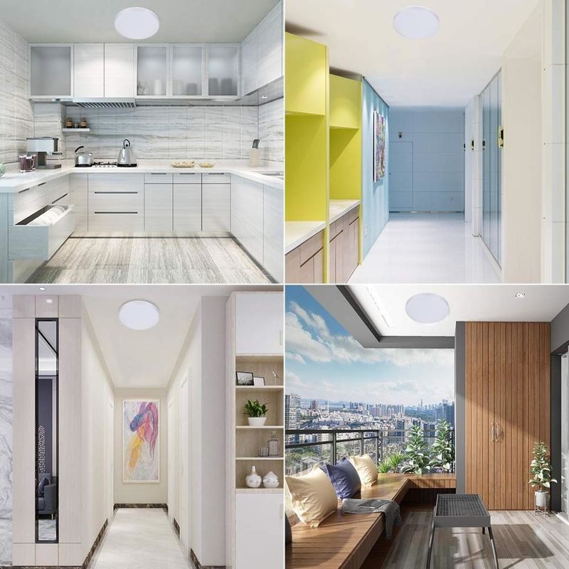 15W luz de teto LED com sensor de movimento de microondas fácil de instalar e controle táctil